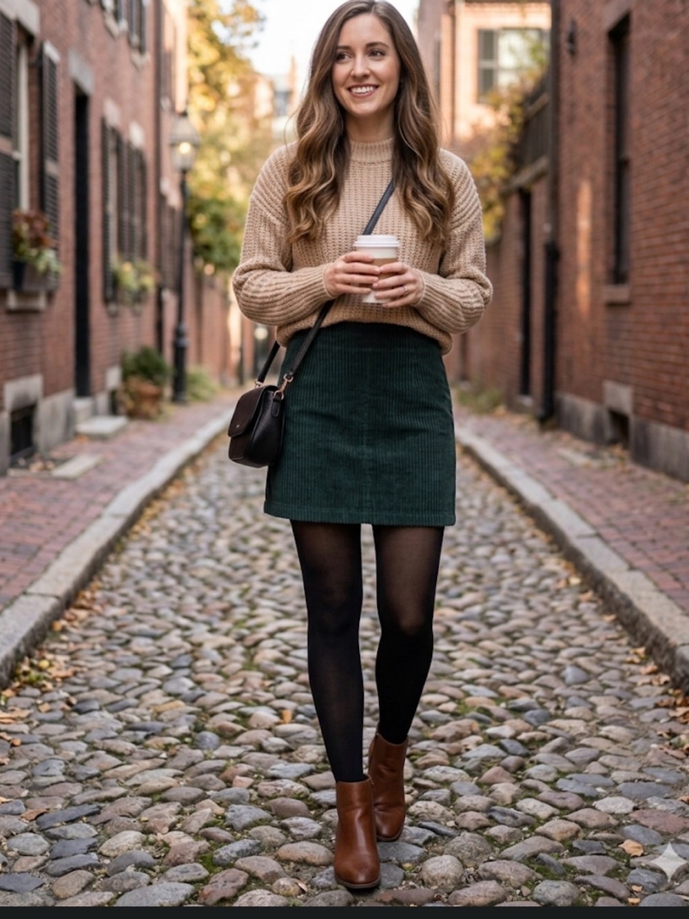 Lulu's Forest Green Corduroy Mini Skirt